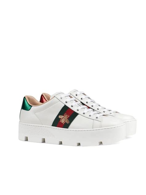 pictures of white gucci sneakers|farfetch Gucci sneakers sale.